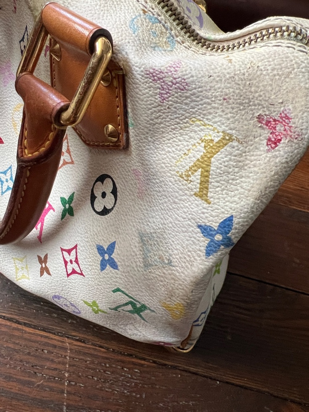 Louis Vuitton Multicolor Monogram Satchel speedy Murakami - Picture 12 of 14